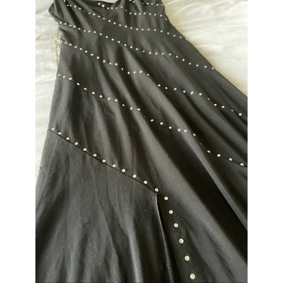 Cache Embellished Stretch Black Rhinestones Crystals Dress 8 ❤️‍🔥❤️‍🔥 - Picture 6 of 7